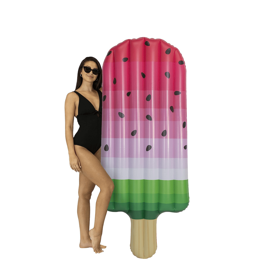 PoolCandy Giant Watermelon Ice Pop Pool Raft