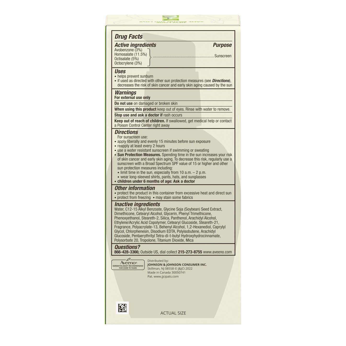 Aveeno Positively Radiant Daily Face Moisturizer with SPF 15, 4 oz