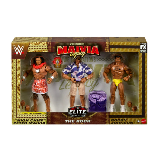 WWE Elite Generations Box Set: The Rock, Johnson, Maivia