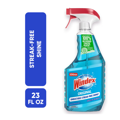 Windex Original Glass Cleaner Spray, Streak-Free Shine, 23 fl oz