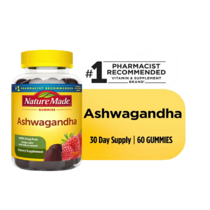 Nature Made Ashwagandha Gummies for Stress Support, 60 Gummies