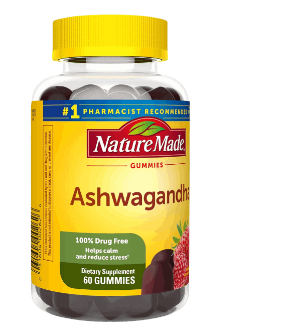 Nature Made Ashwagandha Gummies for Stress Support, 60 Gummies, 30 Day Supply