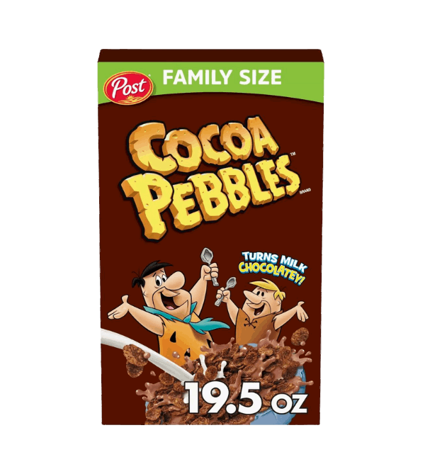 Post Cocoa Pebbles Breakfast Cereal Family Size 19.5 oz