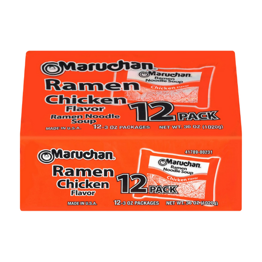 Maruchan Instant Lunch Chicken Ramen Noodle Soup, 3 Oz, 12 Count