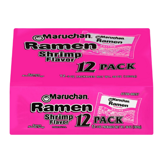 Maruchan Instant Lunch Shrimp Ramen Noodle Soup, 3 oz, 12 Count