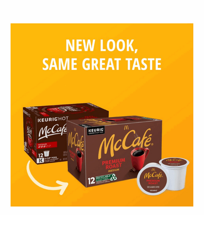 McCafe Premium Roast 100% Arabica Medium Roast Coffee K-Cup Pods, 12 ct