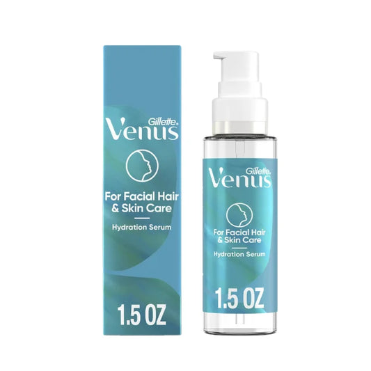 Gillette Venus Facial Hydration Serum instantly hydrates and refreshes skin