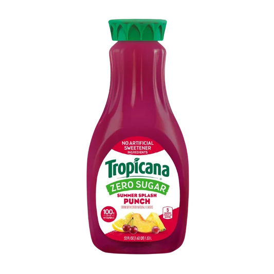 Tropicana Zero Sugar Summer Splash Punch Drink Chilled - 52 Fl. Oz.