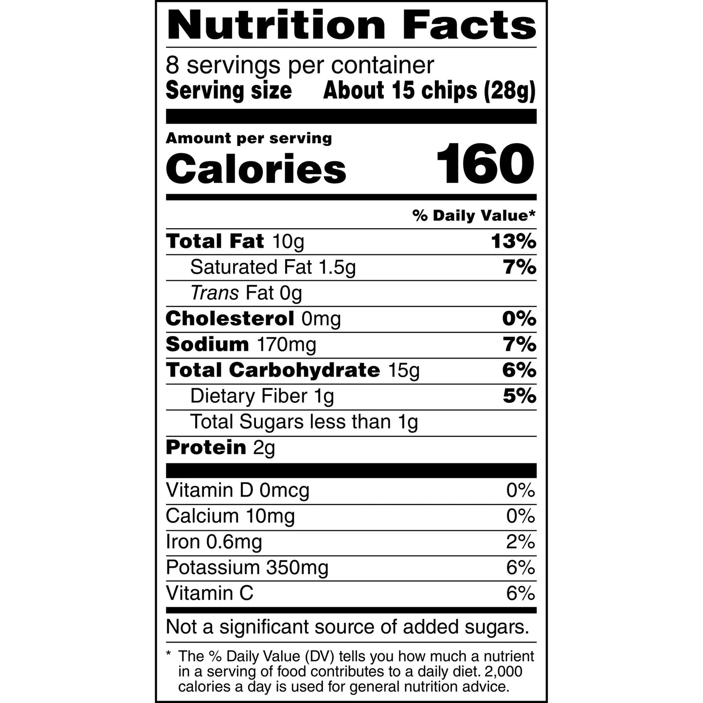 Lay’s Classic Potato Chips, Original Flavor, Party Size, 8 oz Bag