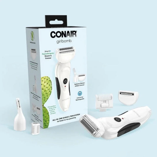 Conair Rechargeable Electric Shave System for Bikini, Body & Face  Girlbomb