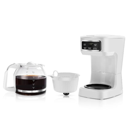 Mainstays White Finish 12-Cup Programmable Coffee Maker