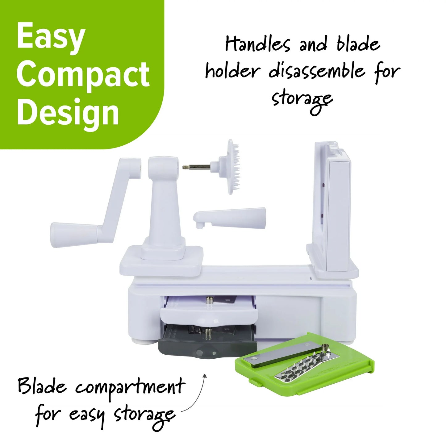 Prep Solutions Deluxe Spiral Cutter – White with Steel Blades