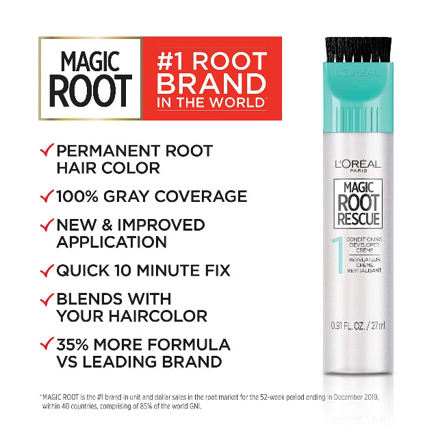 L'Oreal Paris Root Rescue 10 Minute Root Hair Coloring Kit, Dark Blonde 7