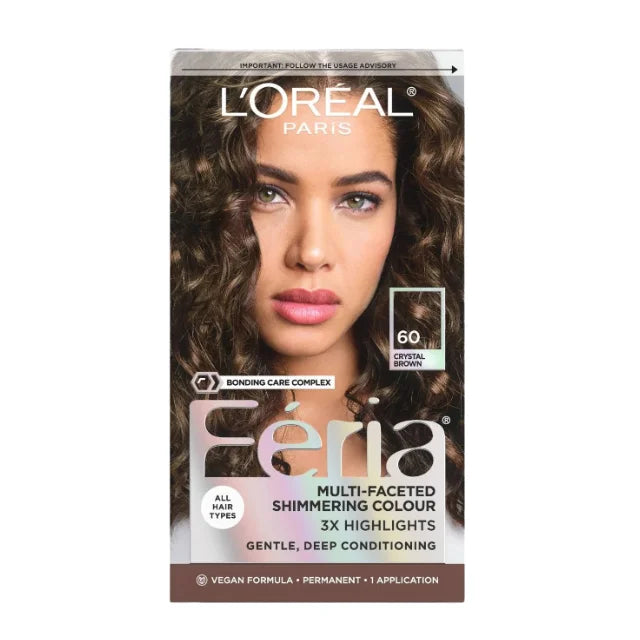 L'Oreal Paris Feria Multi-Faceted Shimmering Color  6.3 Oz - Crystal Brown
