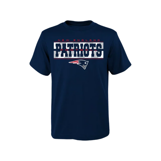 New England Patriots Boys T-Shirt | Sizes 4-18 | Official NFL Tee