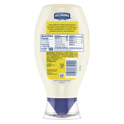 Hellmann's Real Mayonnaise Rich Creamy Condiment Gluten Free, 20 oz