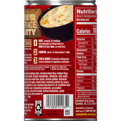 Campbell's Chunky Pub-Style Chicken Pot Pie Soup, 18.8 oz Can