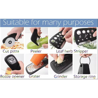 Compact Kitchen Gadget Set - 6-in-1 Multifunctional Tools