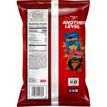 Doritos Nacho Cheese Flavored Tortilla Chips, Party Size, 9.25 oz