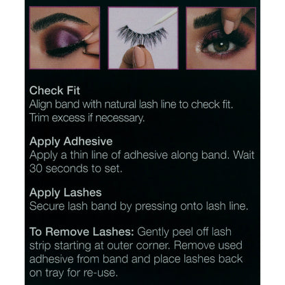 Salon Perfect Dreamie Lash Cloud 9, Wispy Natural Lashes, 3 Pack