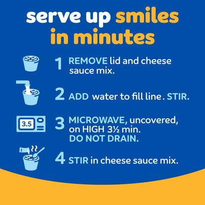 Kraft Mac & Cheese Cups Dinner, 8 ct, 2.05 oz Each, Shelf-Stable