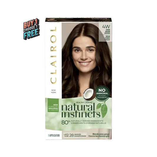 Clairol Natural Instincts Demi-Permanent Hair Color Kit - 4W Dark Warm Brown