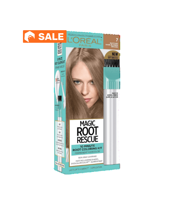L'Oreal Paris Root Rescue 10 Minute Root Hair Coloring Kit, Dark Blonde 7