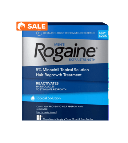 Rogaine Men's Extra Strength Solution 3-mo Hair Regrowth Treatment Revitalizes