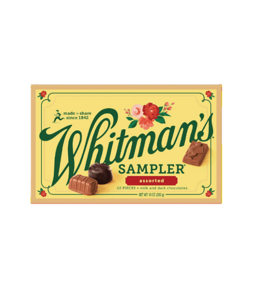 Whitman's Assorted Milk & Dark Chocolate Holiday Sampler, 10 OZ (22 Pieces)