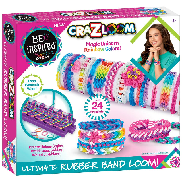 Cra-Z-Art Rubber Band Loom Kit – Creative Fun for Kids 8+