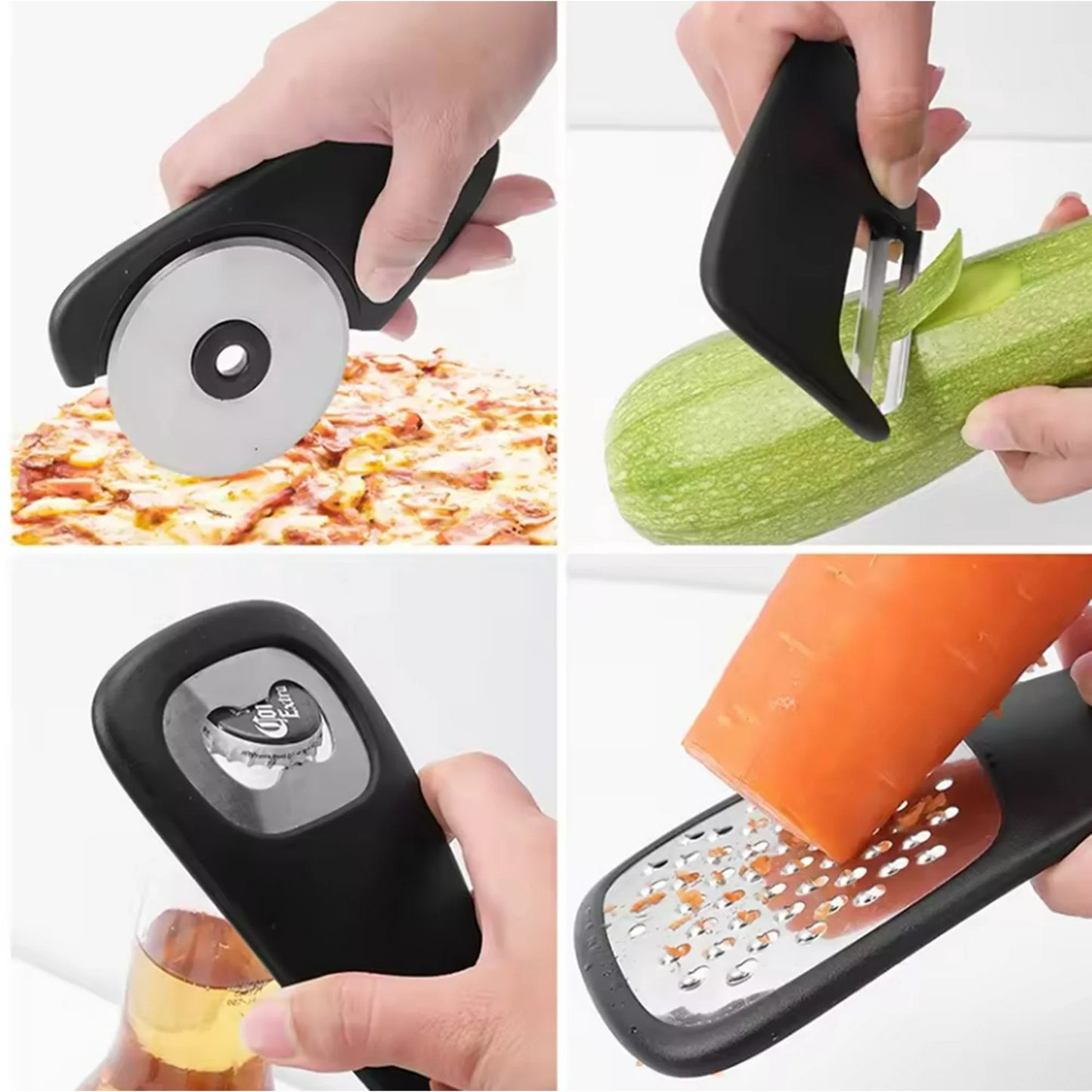 Compact Kitchen Gadget Set - 6-in-1 Multifunctional Tools