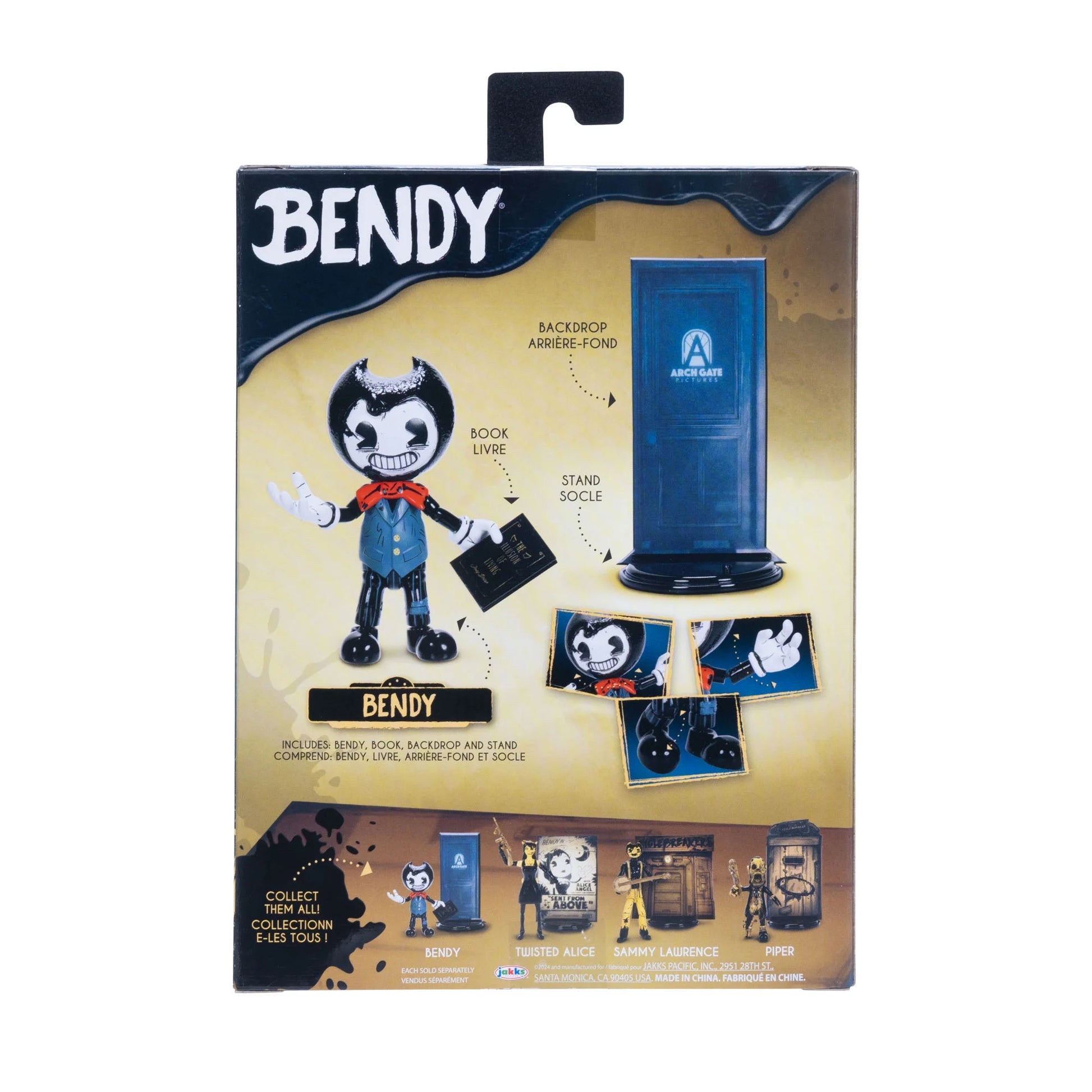 Bendy and the Ink Machine 5 Inch Articulated Bendy Action Figure with Book Accessory for Teen Ages 14+