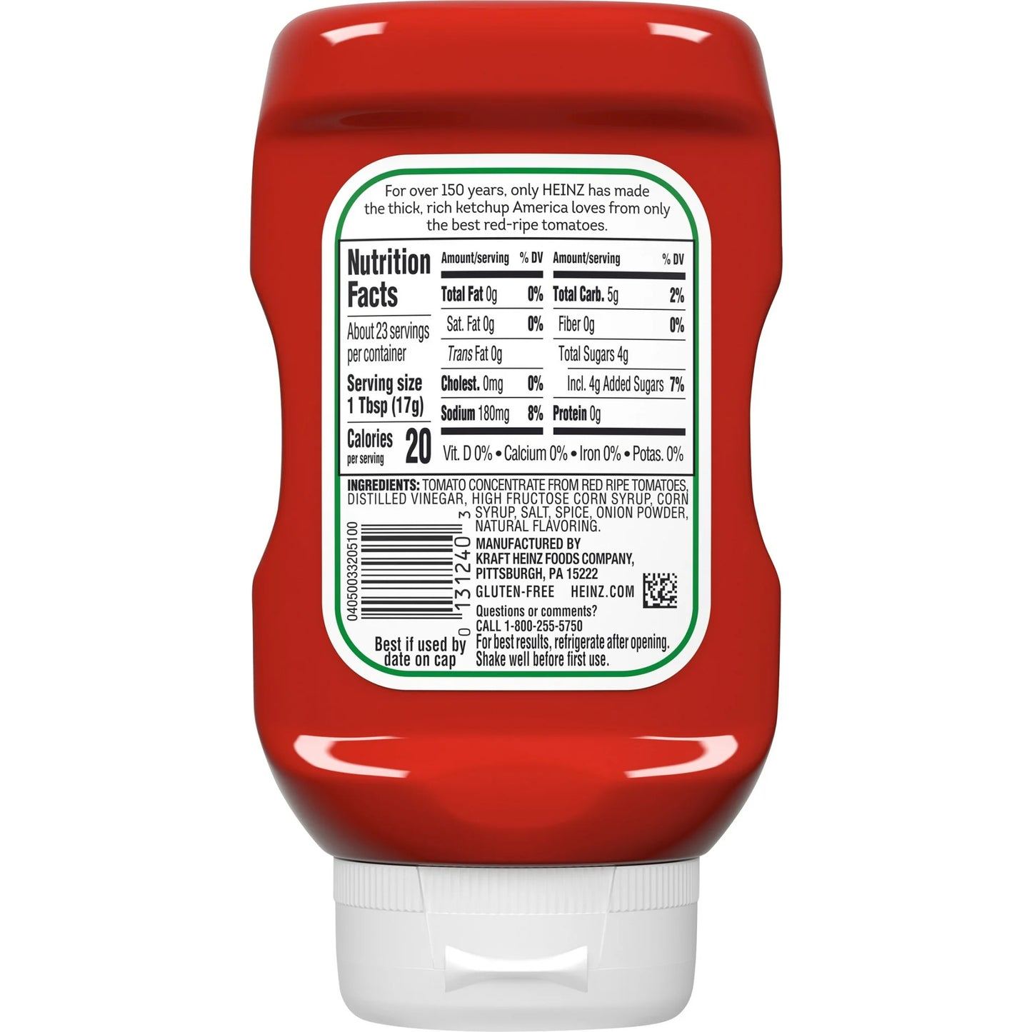 Heinz Tomato Ketchup, Classic Squeeze Bottle, 14 oz