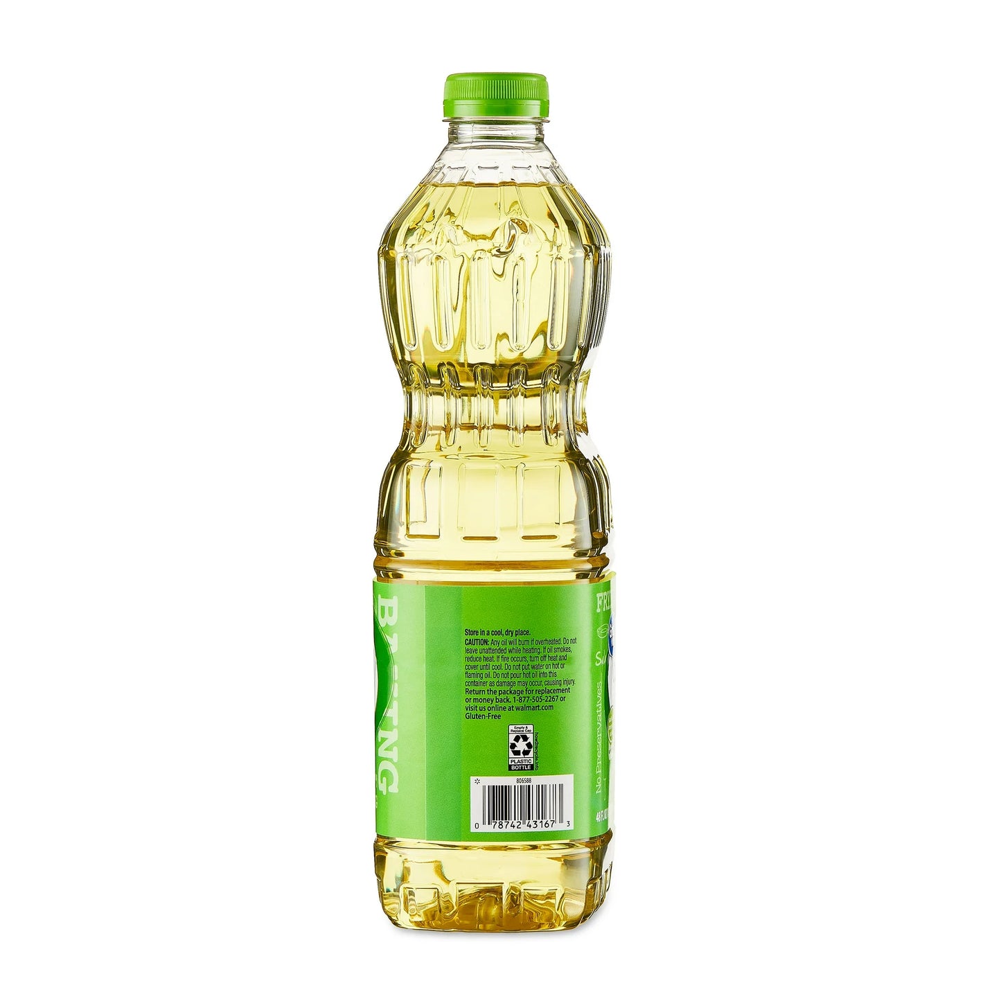 Great Value 100% Pure Canola Oil, 48 fl oz Bottle for Cooking & Baking
