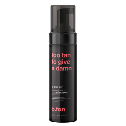 B.Tan Too Tan to Give a Damn Self-Tanning Mousse, 6.7 Fl Oz