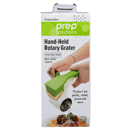 Prep Solutions Hand-Held Rotary Grater – Cheese & Veggie Tool