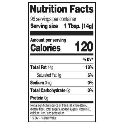 Great Value 100% Pure Canola Oil, 48 fl oz Bottle for Cooking & Baking
