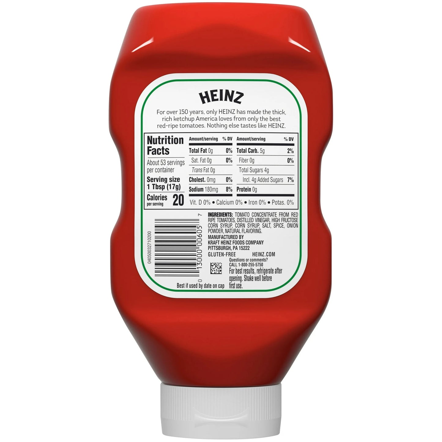 Heinz Tomato Ketchup, Classic Squeeze Bottle, 32 oz