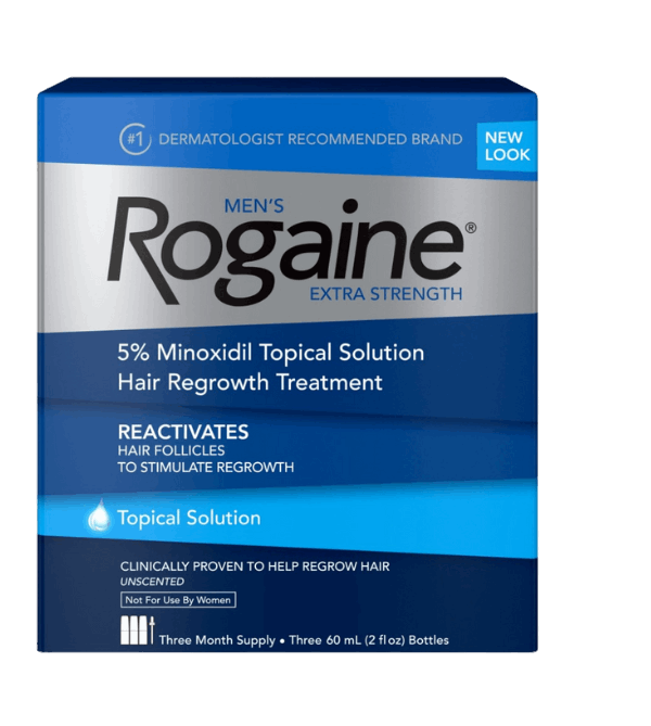 Rogaine Men's Extra Strength Solution 3-mo Hair Regrowth Treatment Revitalizes