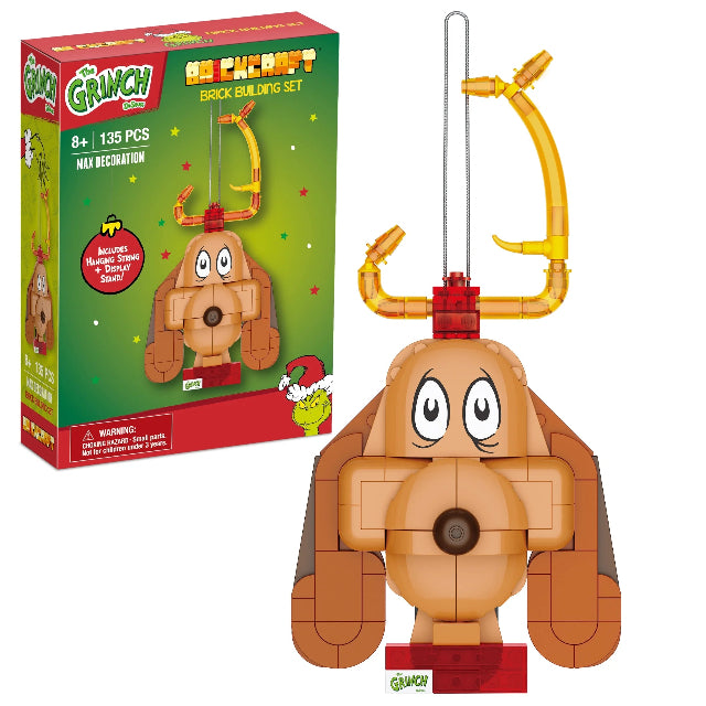 Grinch & Max Brick Building Set – 135-Piece Holiday Kit