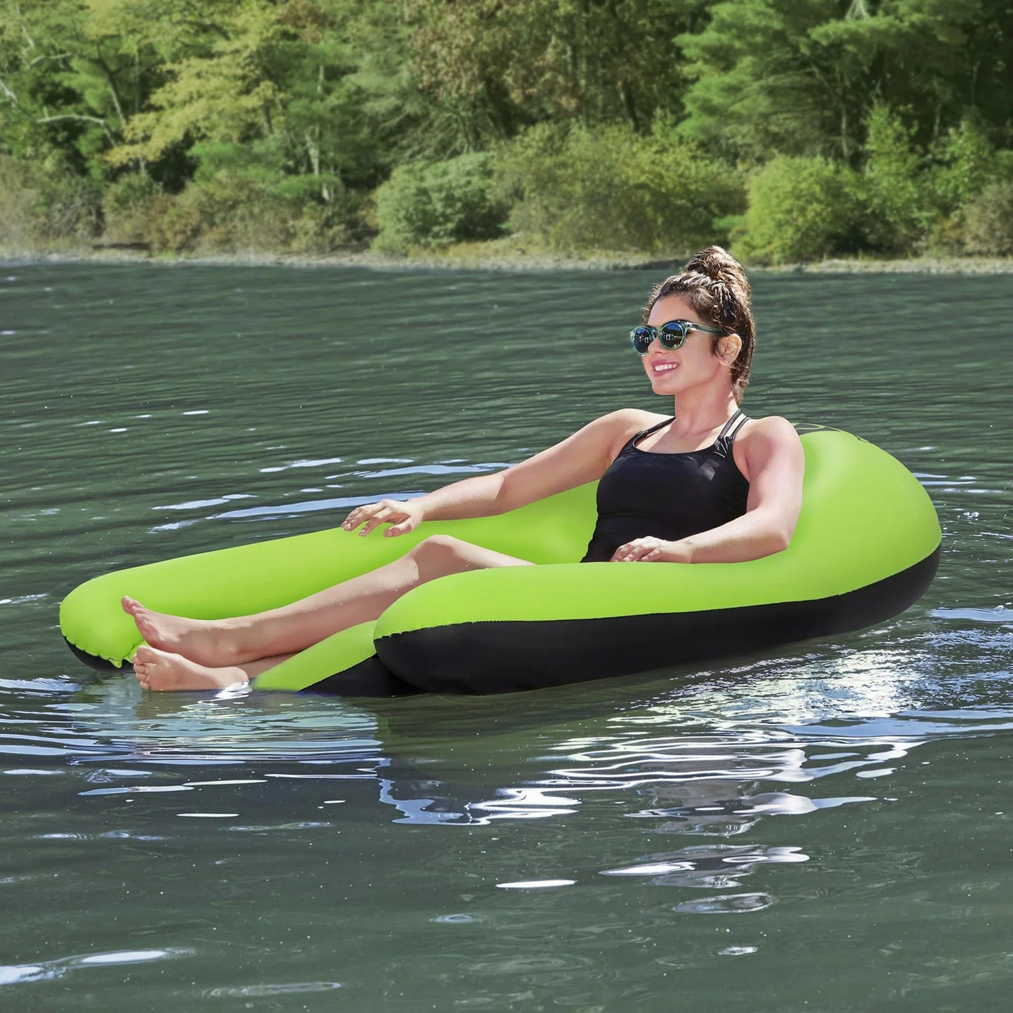 Ozark Trail Easy Float 62" Inflatable Pool Lounge for Adults