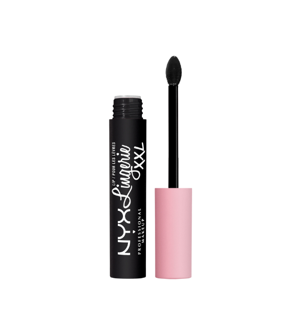 NYX Professional Makeup Lip Lingerie XXL Smooth Matte Liquid Lipstick, 16hr Longwear, Naughty Noir