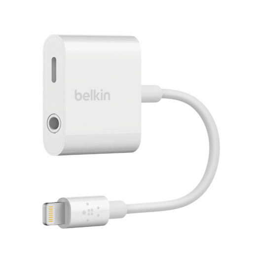 Belkin 3.5mm Audio + Charge Rockstar for iPhones, White