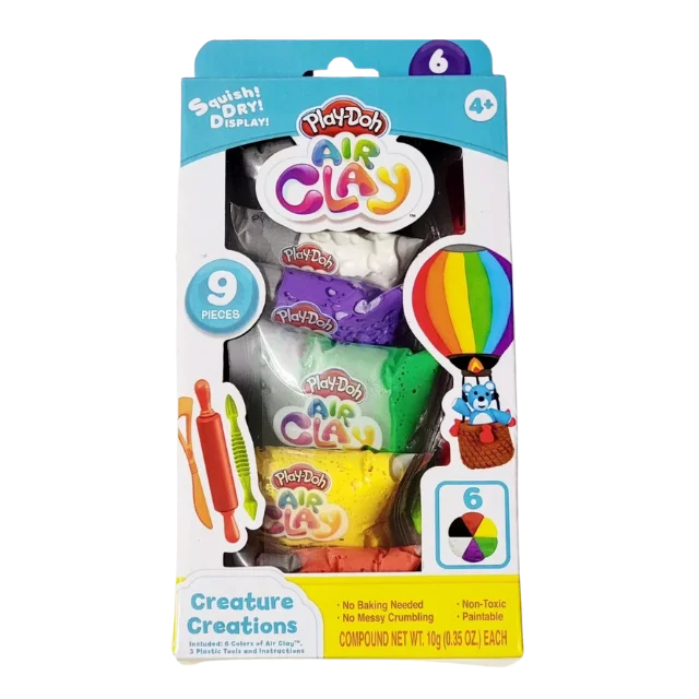 Play-Doh Air Clay Studio with 6 Colors & Accessories for Kids Ages 4 and Up