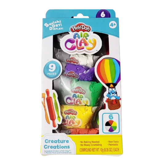 Play-Doh Air Clay Studio with 6 Colors & Accessories for Kids Ages 4 and Up