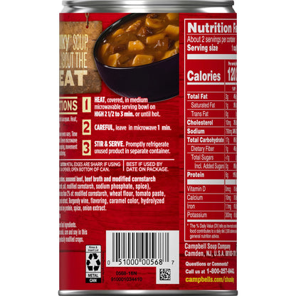 Campbell’s Chunky Steak and Potato Soup, Ready to Serve, 18.8 oz