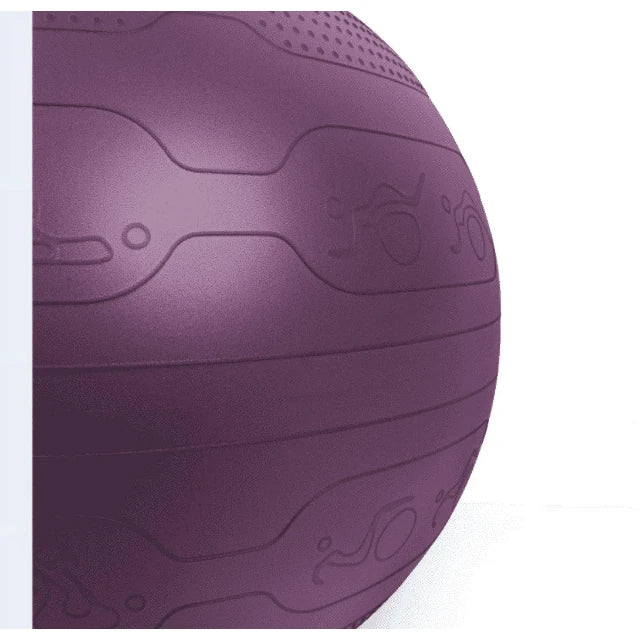 Athletic Works 65cm Yoga Ball, Anti-Burst, Exercises Poses Embossed