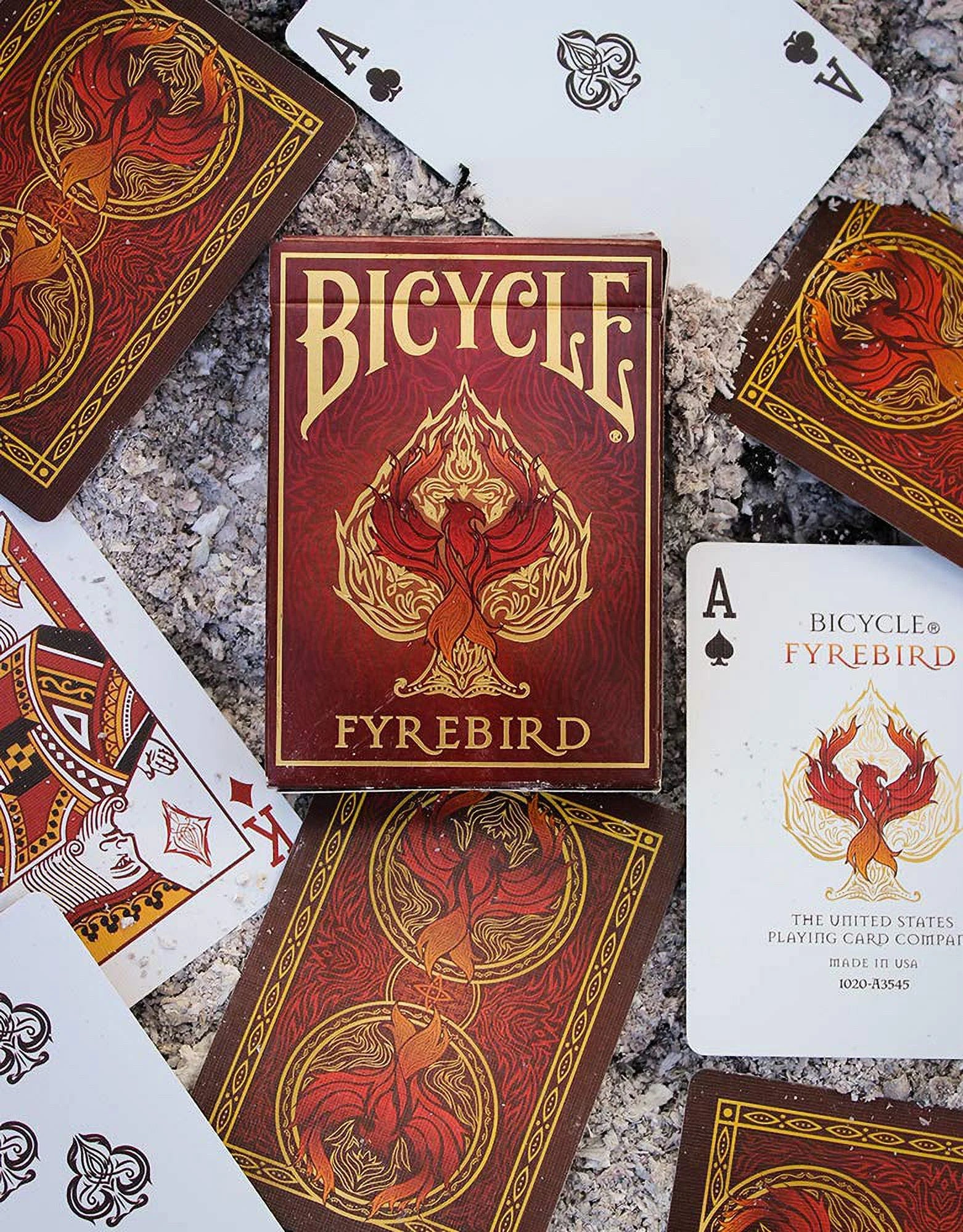 Bicycle Fyrebird Playing Cards Red