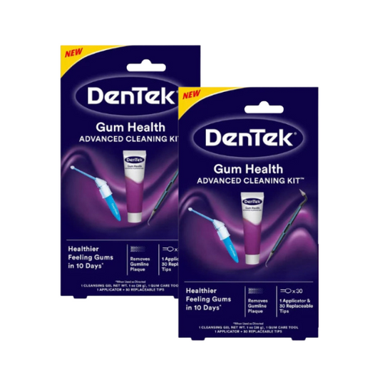 DenTek Gum Health Oral Care Kit with Gel, Massager & Scraper, 2 Pack