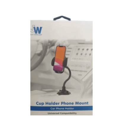 JW Adjustable Car Cup Holder Phone Mount - 360 Rotation